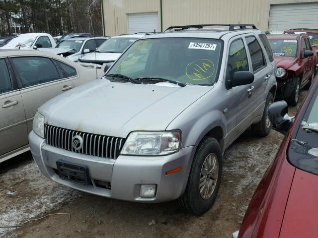 4M2CU57106DJ06649 - 2006 MERCURY MARINER SILVER photo 2