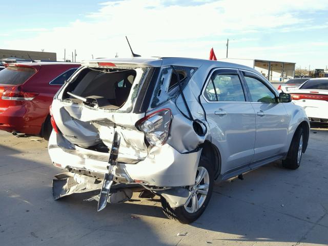 2GNALBEK1D6350937 - 2013 CHEVROLET EQUINOX LS SILVER photo 4