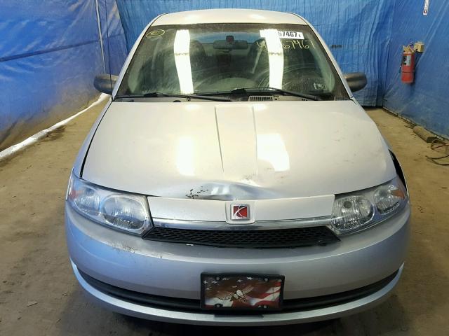 1G8AJ52F54Z184850 - 2004 SATURN ION LEVEL SILVER photo 9