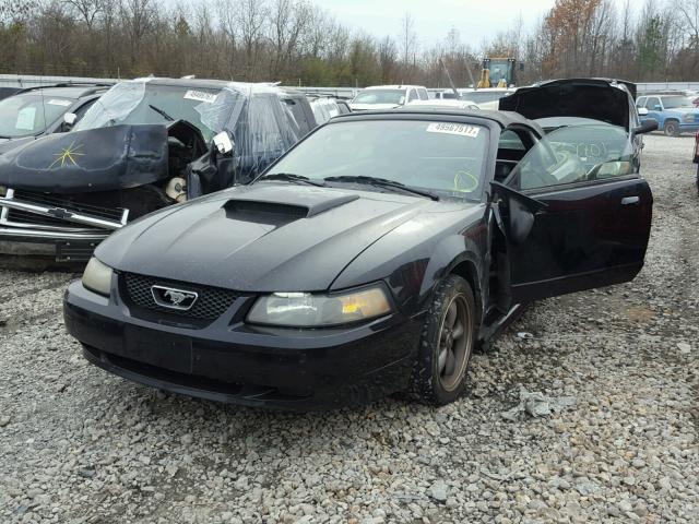 1FAFP45XX2F157690 - 2002 FORD MUSTANG GT BLACK photo 2