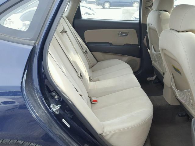 KMHDU46DX9U624834 - 2009 HYUNDAI ELANTRA GL BLUE photo 6