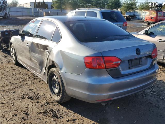 3VWDZ7AJXBM314940 - 2011 VOLKSWAGEN JETTA SE CHARCOAL photo 3