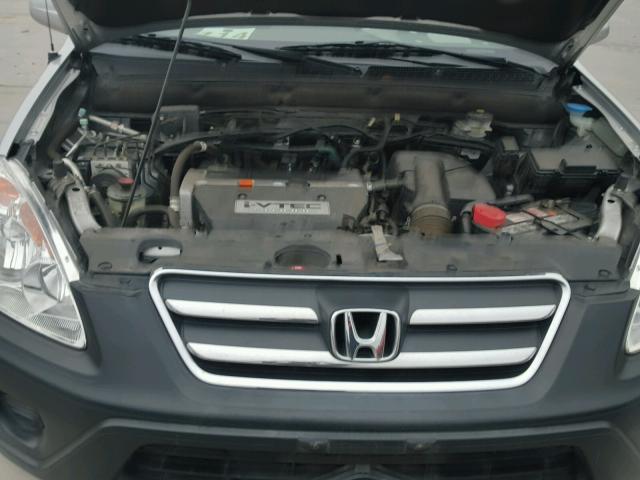 JHLRD68896C021268 - 2006 HONDA CR-V EX SILVER photo 7