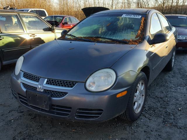 1B3ES56C54D528194 - 2004 DODGE NEON SXT CHARCOAL photo 2