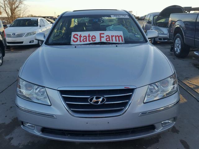 5NPEU46F79H403146 - 2009 HYUNDAI SONATA SE SILVER photo 9