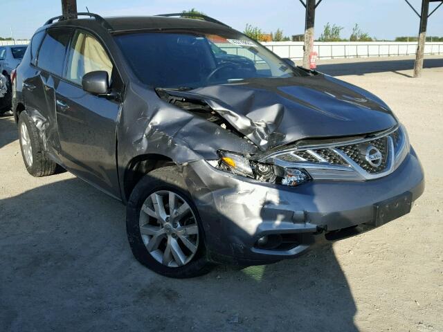 JN8AZ1MW2EW505996 - 2014 NISSAN MURANO S SILVER photo 1