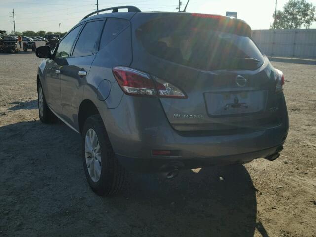 JN8AZ1MW2EW505996 - 2014 NISSAN MURANO S SILVER photo 3