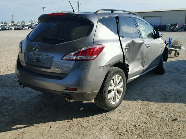 JN8AZ1MW2EW505996 - 2014 NISSAN MURANO S SILVER photo 4