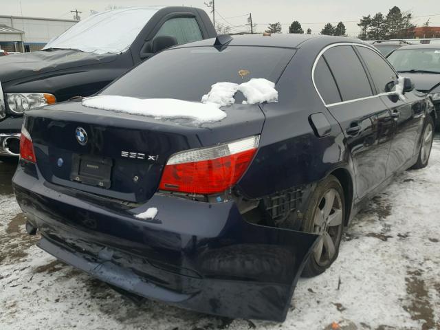 WBANF73596CG66379 - 2006 BMW 530 XI BLUE photo 4