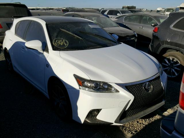 JTHKD5BH8F2232421 - 2015 LEXUS CT 200 WHITE photo 1