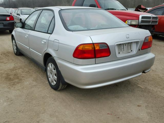 2HGEJ6615YH578660 - 2000 HONDA CIVIC BASE 银色 照片 3