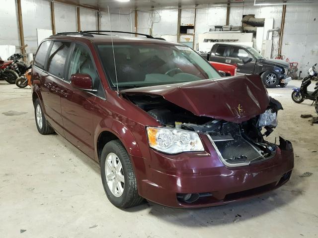 2A8HR54P68R698931 - 2008 CHRYSLER TOWN & COU BURGUNDY photo 1