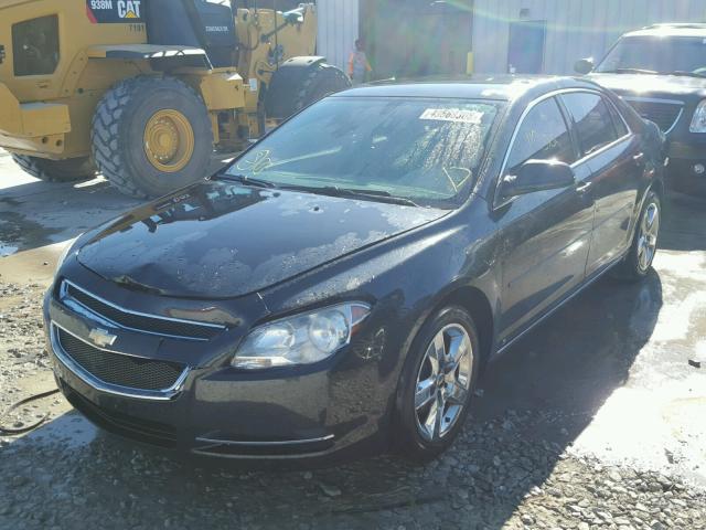 1G1ZH57B594200827 - 2009 CHEVROLET MALIBU 1LT BLACK photo 2