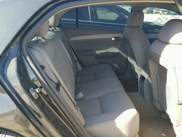 1G1ZH57B594200827 - 2009 CHEVROLET MALIBU 1LT BLACK photo 6