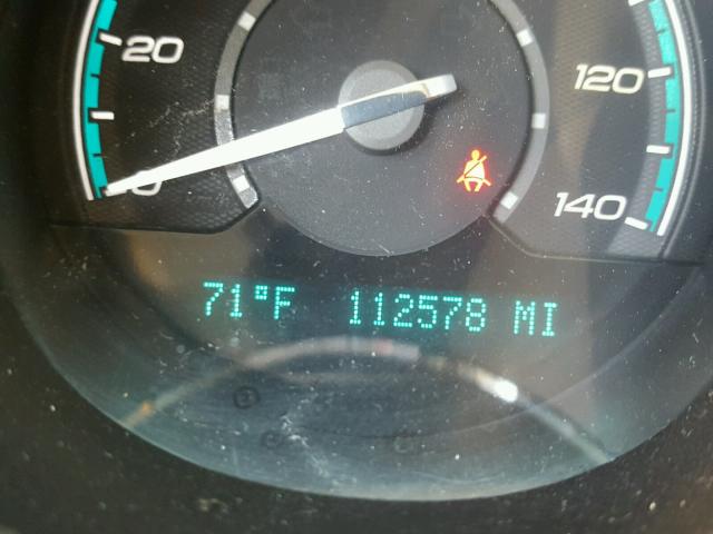 1G1ZH57B594200827 - 2009 CHEVROLET MALIBU 1LT BLACK photo 8