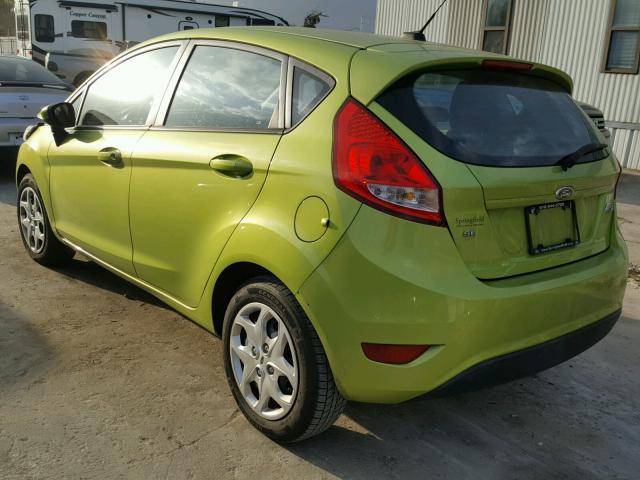 3FADP4EJ0BM131943 - 2011 FORD FIESTA SE GREEN photo 3