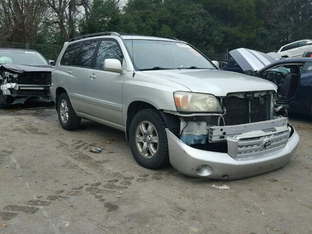 JTEDP21AX40009922 - 2004 TOYOTA HIGHLANDER SILVER photo 1