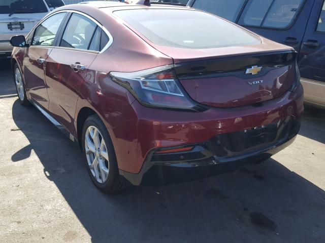 1G1RD6S52HU100993 - 2017 CHEVROLET VOLT PREMI RED photo 3