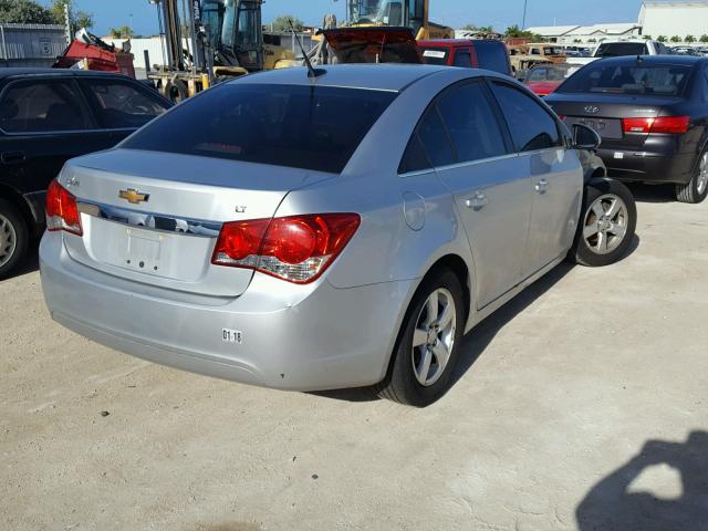 1G1PC5SB1D7202045 - 2013 CHEVROLET CRUZE LT SILVER photo 4