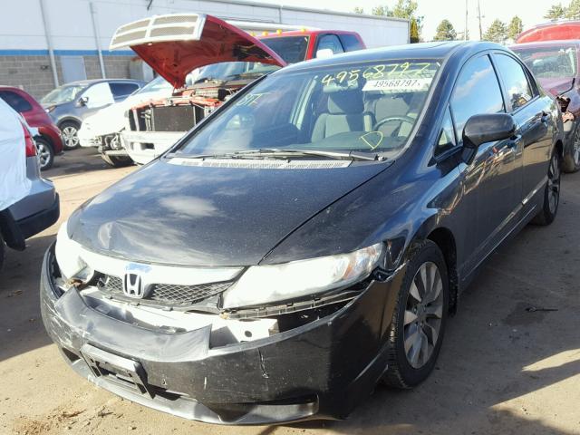 2HGFA1F84AH556773 - 2010 HONDA CIVIC EX BLACK photo 2