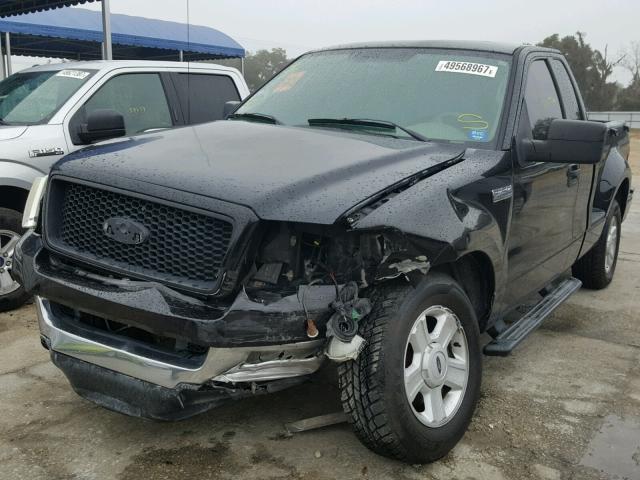 1FTRF02554KD78677 - 2004 FORD F150 BLACK photo 2