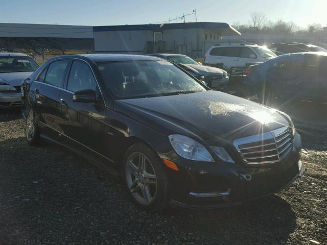 WDDHF5KB3CA635523 - 2012 MERCEDES-BENZ E 350 BLACK photo 1