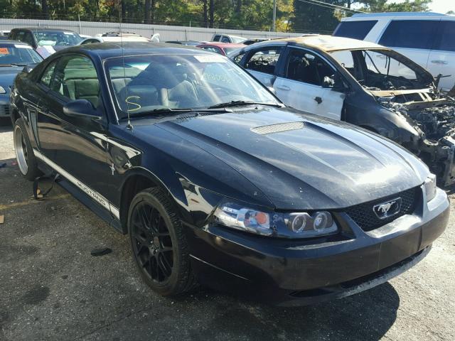 1FAFP40412F104177 - 2002 FORD MUSTANG BLACK photo 1