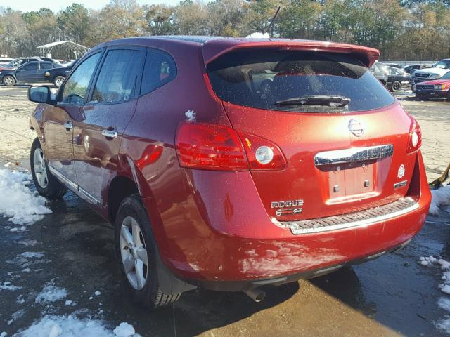 JN8AS5MT1DW010530 - 2013 NISSAN ROGUE S RED photo 3