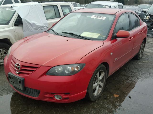 JM1BK323041154574 - 2004 MAZDA 3 S RED photo 2