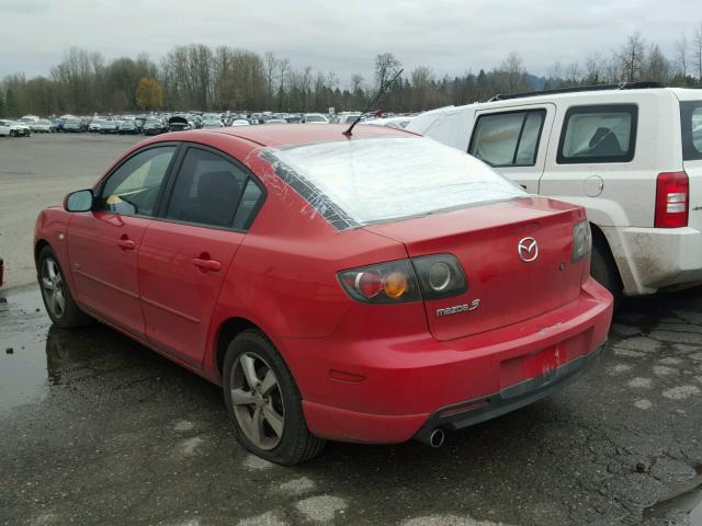 JM1BK323041154574 - 2004 MAZDA 3 S RED photo 3