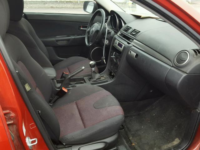 JM1BK323041154574 - 2004 MAZDA 3 S RED photo 5