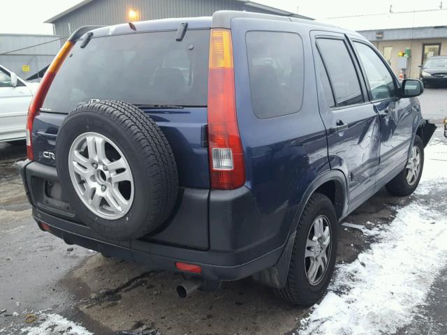 JHLRD78853C033225 - 2003 HONDA CR-V EX ლურჯი ფოტო 4