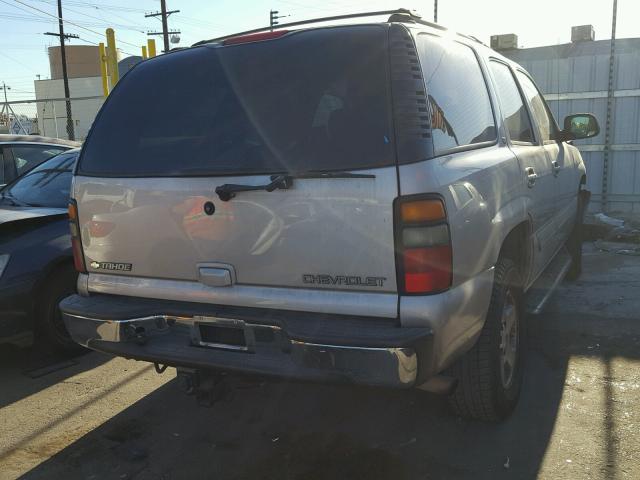 1GNEC13TX5R212326 - 2005 CHEVROLET TAHOE C150 SILVER photo 4