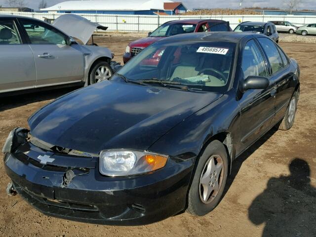 1G1JC52F457187499 - 2005 CHEVROLET CAVALIER BLACK photo 2