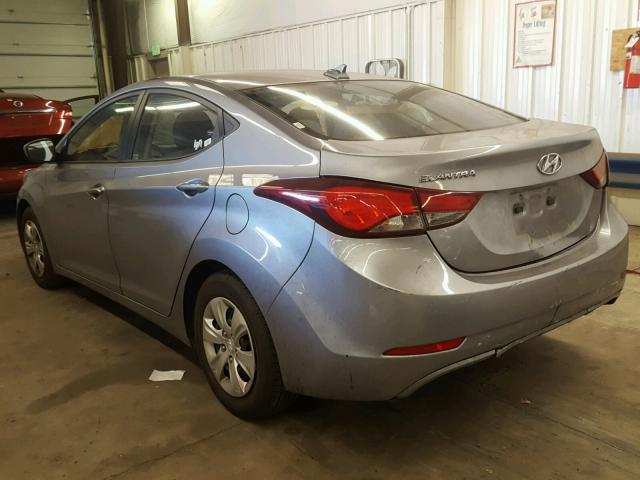 5NPDH4AE3GH710325 - 2016 HYUNDAI ELANTRA SE GRAY photo 3