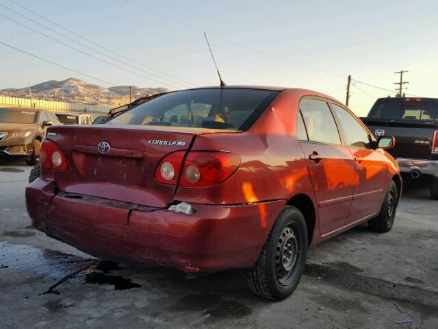 1NXBR30E57Z774397 - 2007 TOYOTA COROLLA CE RED photo 4