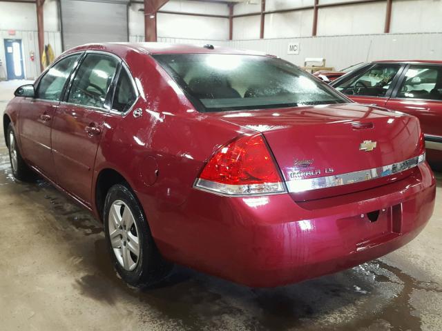 2G1WB58N269402806 - 2006 CHEVROLET IMPALA LS MAROON photo 3