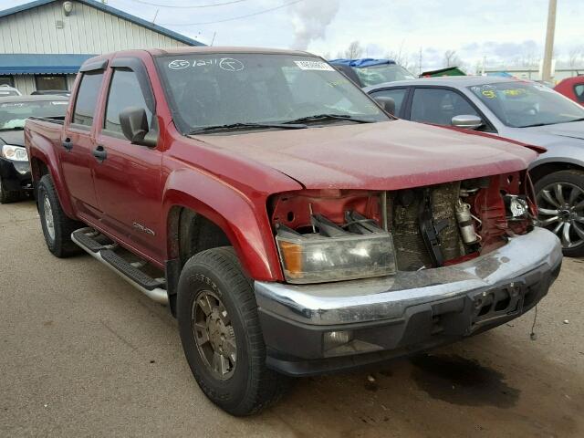 1GTDT136558106936 - 2005 GMC CANYON RED photo 1