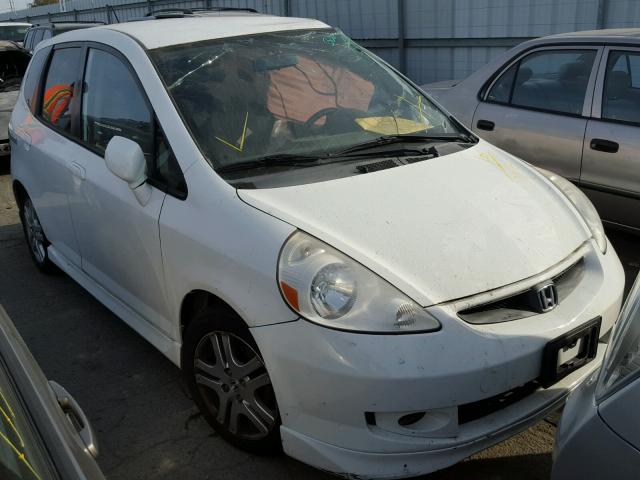 JHMGD38647S026269 - 2007 HONDA FIT S WHITE photo 1