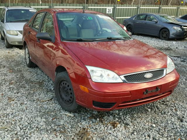 1FAFP34N45W231149 - 2005 FORD FOCUS ZX4 MAROON photo 1