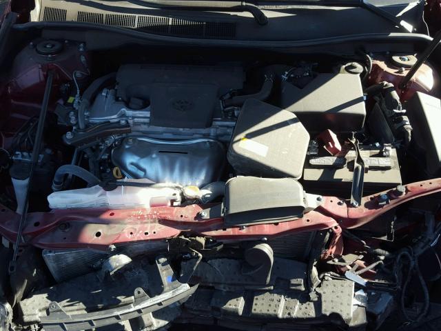 4T1BF1FK1GU577513 - 2016 TOYOTA CAMRY LE BURGUNDY photo 7