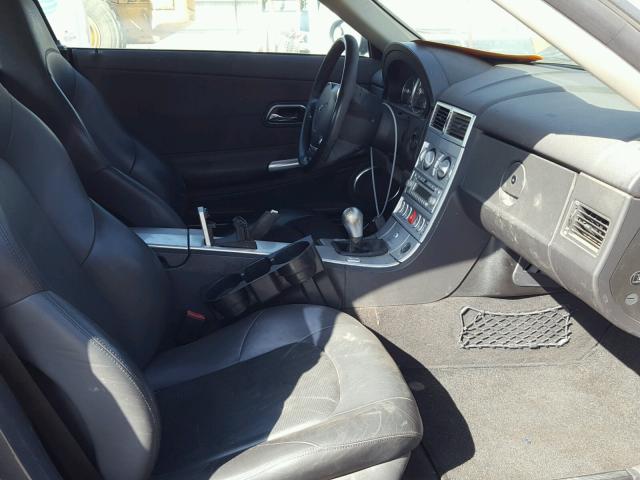 1C3AN69L04X009594 - 2004 CHRYSLER CROSSFIRE GRAY photo 5