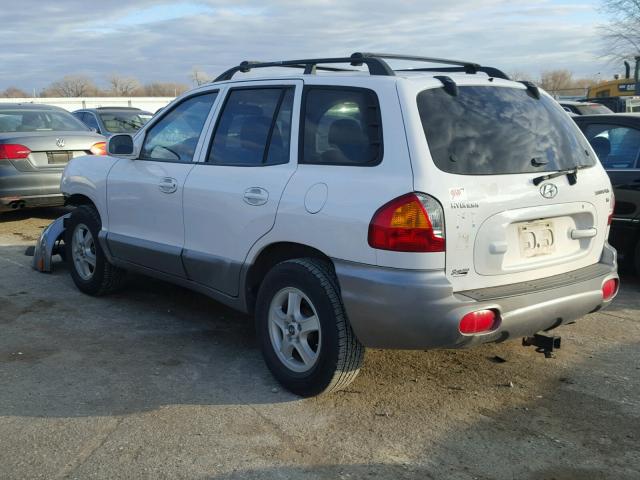 KM8SC13D24U676576 - 2004 HYUNDAI SANTA FE G WHITE photo 3