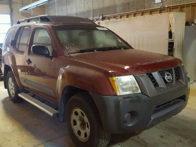 5N1AN08WX5C606485 - 2005 NISSAN XTERRA OFF BURGUNDY photo 1