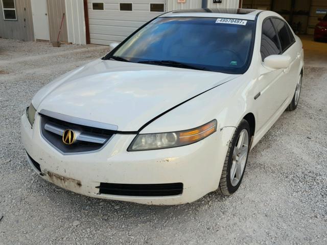 19UUA66244A002667 - 2004 ACURA TL WHITE photo 2