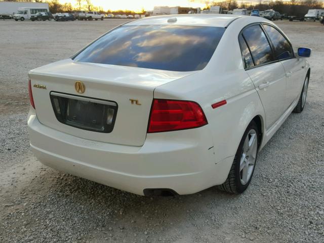 19UUA66244A002667 - 2004 ACURA TL WHITE photo 4