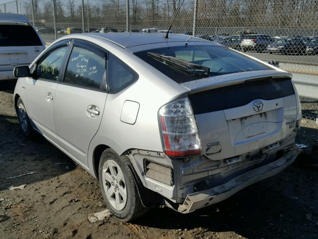 JTDKB20U577616263 - 2007 TOYOTA PRIUS SILVER photo 3