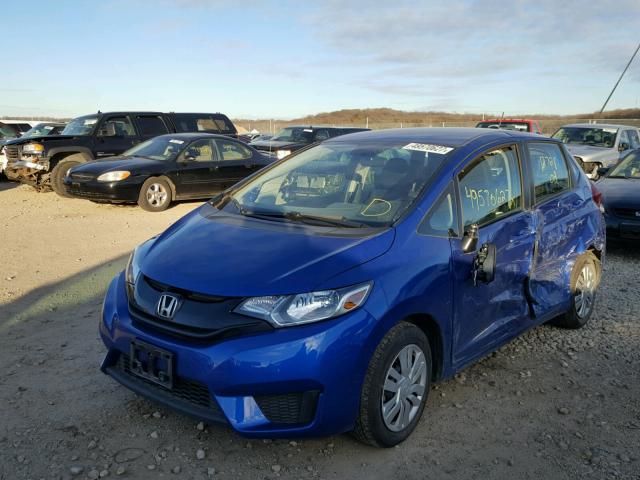 3HGGK5H59FM752406 - 2015 HONDA FIT LX أزرق صورة 2