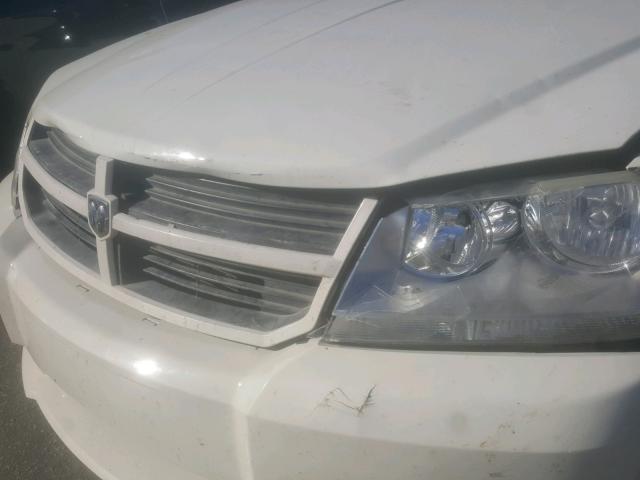 1B3LC56K58N159333 - 2008 DODGE AVENGER SX WHITE photo 9