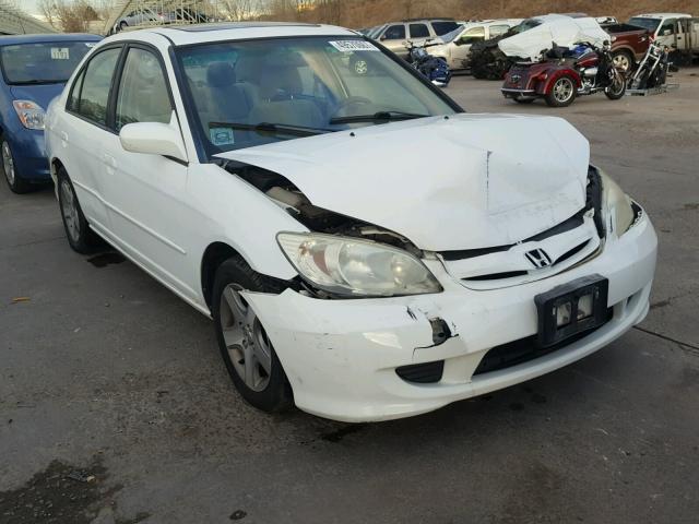 2HGES26864H616605 - 2004 HONDA CIVIC EX WHITE photo 1